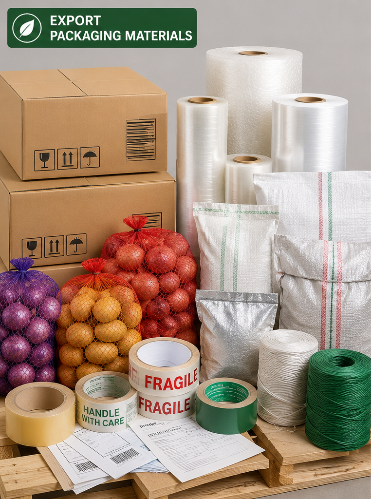 Export packaging materials for agricultural products